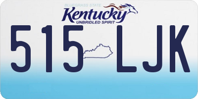 KY license plate 515LJK
