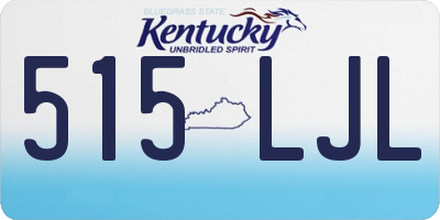 KY license plate 515LJL