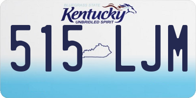 KY license plate 515LJM