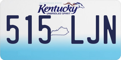 KY license plate 515LJN