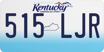 KY license plate 515LJR