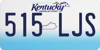 KY license plate 515LJS