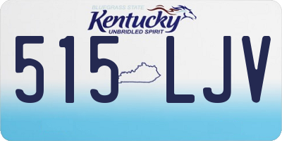 KY license plate 515LJV