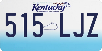 KY license plate 515LJZ