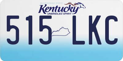 KY license plate 515LKC