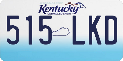 KY license plate 515LKD