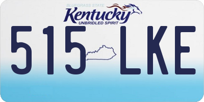KY license plate 515LKE