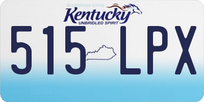 KY license plate 515LPX