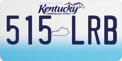 KY license plate 515LRB