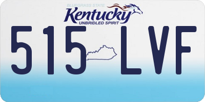 KY license plate 515LVF
