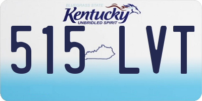 KY license plate 515LVT
