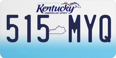 KY license plate 515MYQ