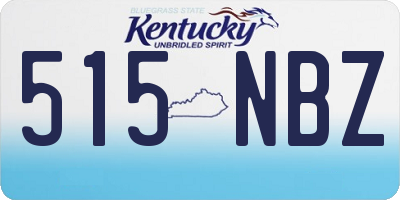 KY license plate 515NBZ