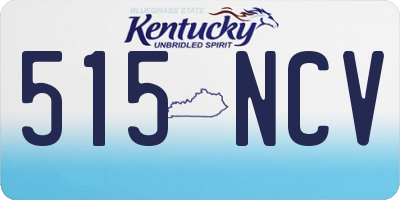 KY license plate 515NCV