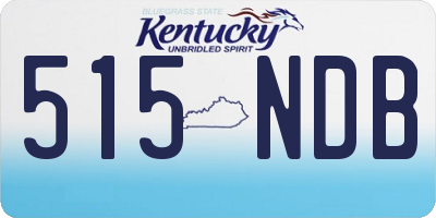 KY license plate 515NDB