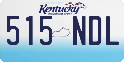 KY license plate 515NDL