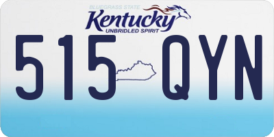 KY license plate 515QYN