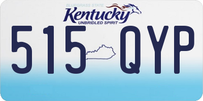 KY license plate 515QYP
