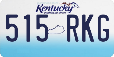 KY license plate 515RKG