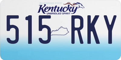 KY license plate 515RKY