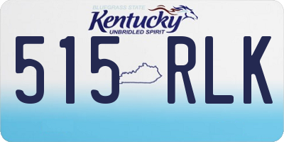KY license plate 515RLK