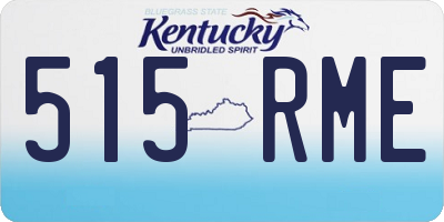 KY license plate 515RME
