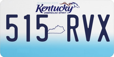 KY license plate 515RVX