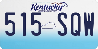 KY license plate 515SQW