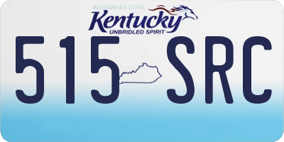 KY license plate 515SRC