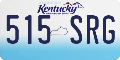 KY license plate 515SRG