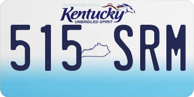 KY license plate 515SRM