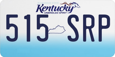 KY license plate 515SRP