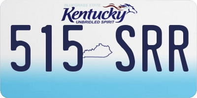 KY license plate 515SRR