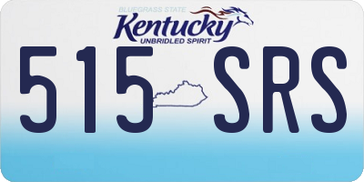 KY license plate 515SRS