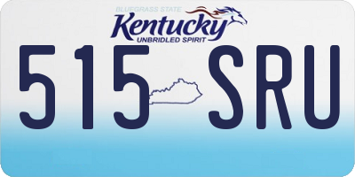 KY license plate 515SRU