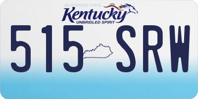 KY license plate 515SRW