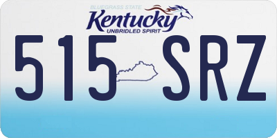 KY license plate 515SRZ
