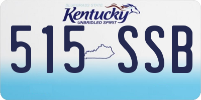 KY license plate 515SSB