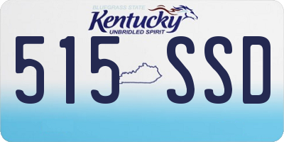 KY license plate 515SSD