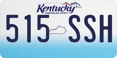 KY license plate 515SSH