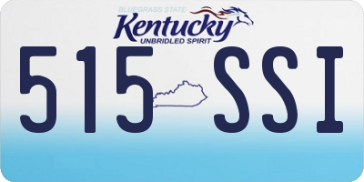 KY license plate 515SSI