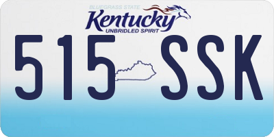 KY license plate 515SSK