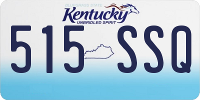 KY license plate 515SSQ