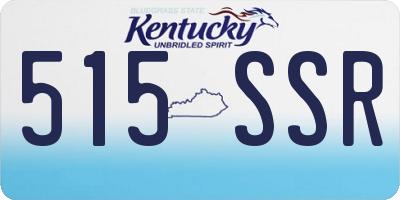 KY license plate 515SSR