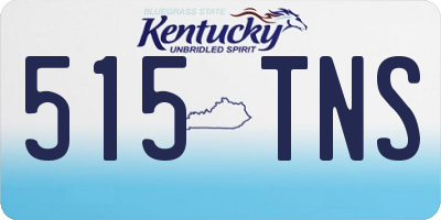 KY license plate 515TNS