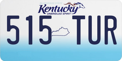 KY license plate 515TUR