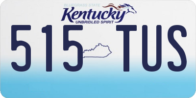 KY license plate 515TUS