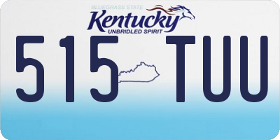 KY license plate 515TUU