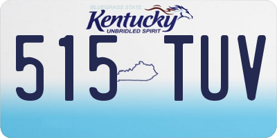 KY license plate 515TUV