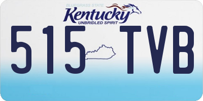 KY license plate 515TVB